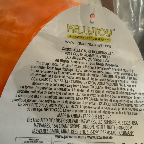 New Squishmallow Halloween, Large 16” RARE limited edition Candy Corn “Cannon”. - Picture 5 of 5